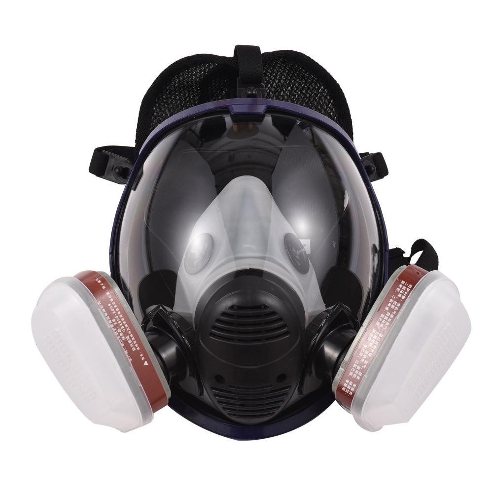 Gases Mask Chemical Sprays Paint Anti-formaldehyde Activated Carbon Mask Silicone Full Face Filters Breathable Safety Full Face Shield Clear Protective Face Cover  |   Safety & Protective Gear Professional Tools Black