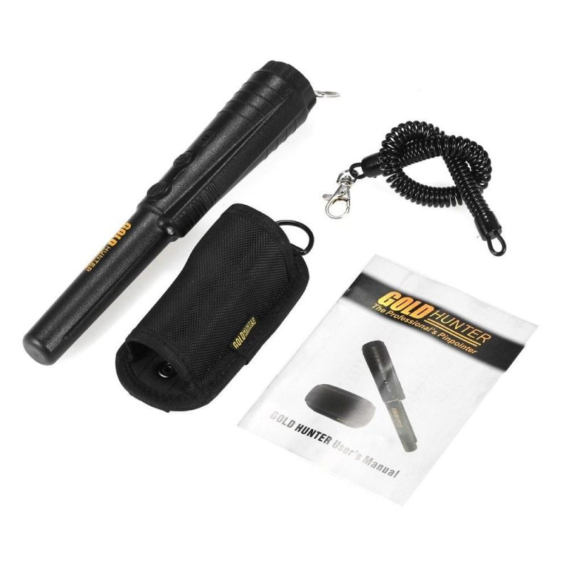 GOLD HUNTER Pinpointer Metal Detector Portable Pin Pointer Treasure Hunting Tool Buzzer Vibration Automatic Tuning with Belt Holster  |   Metal Detectors Measurement & Analysis Instruments Black