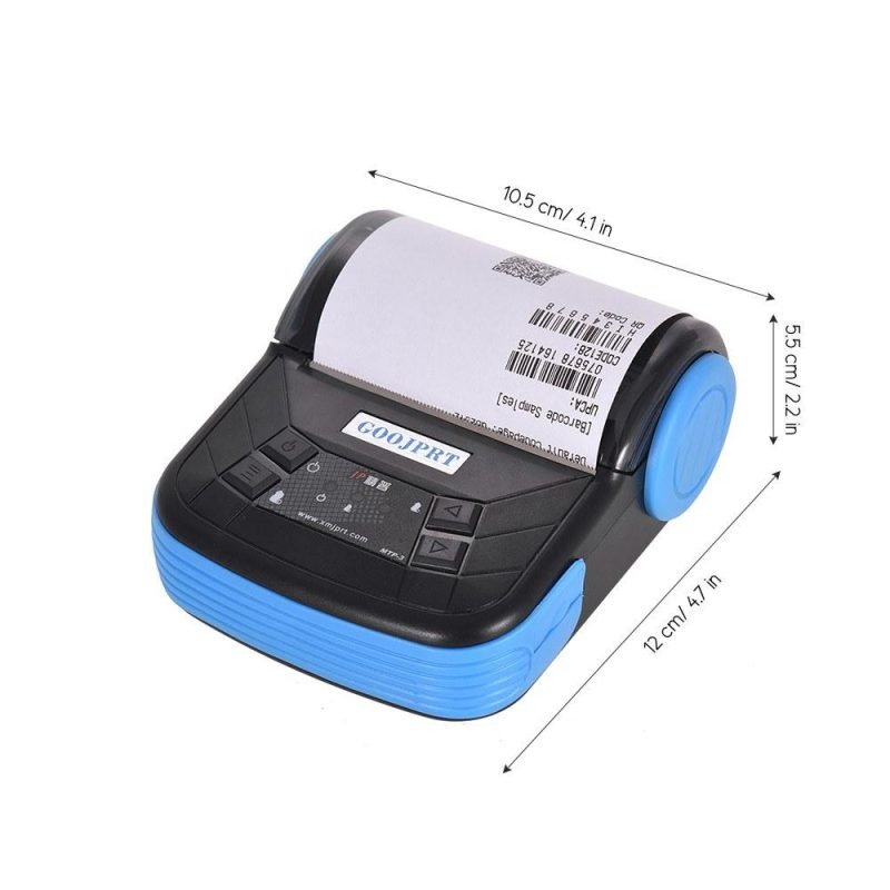 GOOJPRT MTP-3 80mm BT Thermal Printer Portable Lightweight for Supermarket Ticket Receipt Printing  |   Others Others Blue