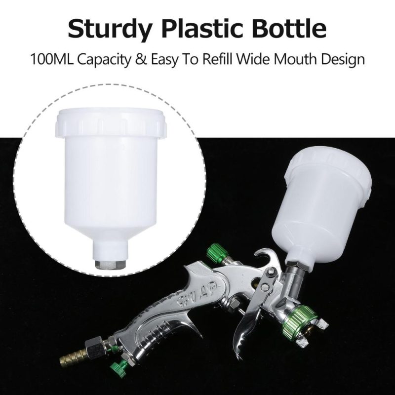 Gravity Feed Air Spray Gun Mini Sprayer Paint Gun with 100ML Cup 1.0mm Nozzle for Painting Car Furniture Wall  |   Power Tool Parts Power & Electrical Tools Green