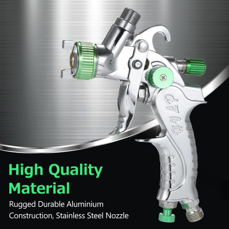 Gravity Feed Air Spray Gun Mini Sprayer Paint Gun with 100ML Cup 1.0mm Nozzle for Painting Car Furniture Wall  |   Power Tool Parts Power & Electrical Tools Green