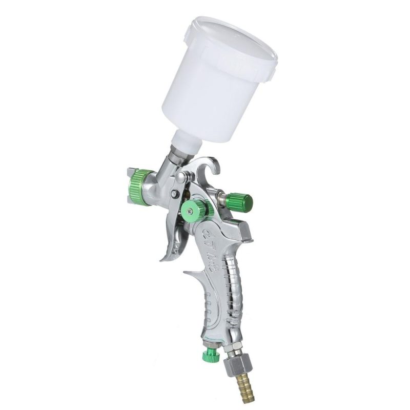 Gravity Feed Air Spray Gun Mini Sprayer Paint Gun with 100ML Cup 1.0mm Nozzle for Painting Car Furniture Wall  |   Power Tool Parts Power & Electrical Tools Green