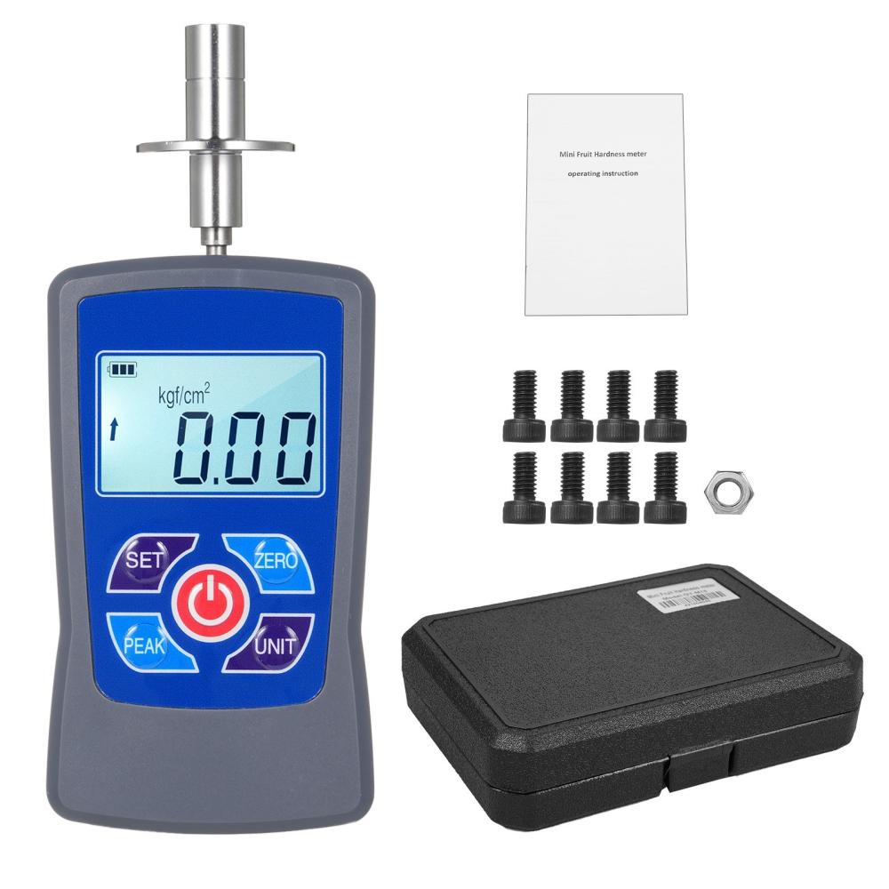 GY-M15 Digital Fruit Hardness Tester Meter Mini Fruit Penetrometer Durometer with Range 0.2 to 15 Kgf/cm² (x10^5 Pa) Load Division Value 0. 01Kgf/cm² Pressure Head Diameter Φ11.1mm for Fruits  |   Other Nature Element Measurements Measurement & Analysis Instruments Other Nature Element Measurements