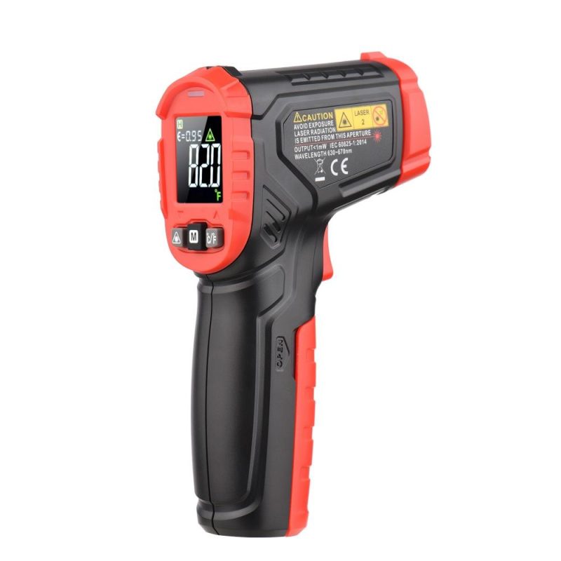 HABOTEST HT641A+ Infrared Thermometer -58~752℉ Non-contact Digital Handheld Heat Temperature Gun IR Laser Surface Temperature Meter with Emissivity for Industrial Cooking Grill  |   Infrared Thermometer Infrared Thermometer Black + Red