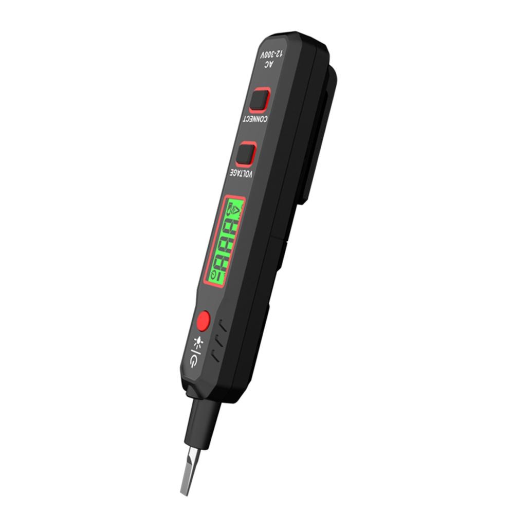 HABOTEST HT89 Voltage Tester AC 12~300V Contact Voltage Detector for Live/Null Wire with Flashlight LCD Display Breakpoint Finder with Sound and Light Alarm  |   Voltage & Current Testers Measurement & Analysis Instruments Black