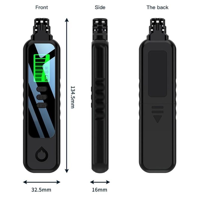 Handheld Combustible Gases Leak Detector Natural Gases Concentration Analyzer  with Sound Light Alarm Function  |   Gas detection equipment Gas detection equipment Black + White