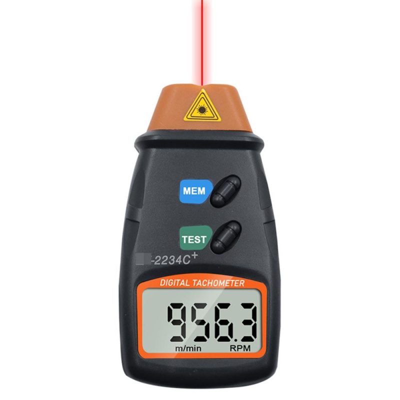 Handheld Digital Tachometer 2.5-99999RPM Non-contact Laser Rotation Speed Meter with Cloth Bag for Motors Fans Washing Machine Automobiles  |   Other Instruments Measurement & Analysis Instruments Black