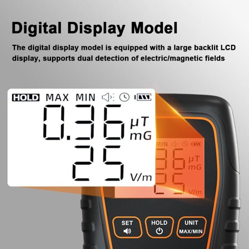 Handheld EMF Tester Portable Electromagnetic Radiation Detector Electromagnetic Radiation Intensity Measurement Instrument with Beep Alarm and Low Battery Indication Functions  |   Other Instruments Measurement & Analysis Instruments Other Instruments