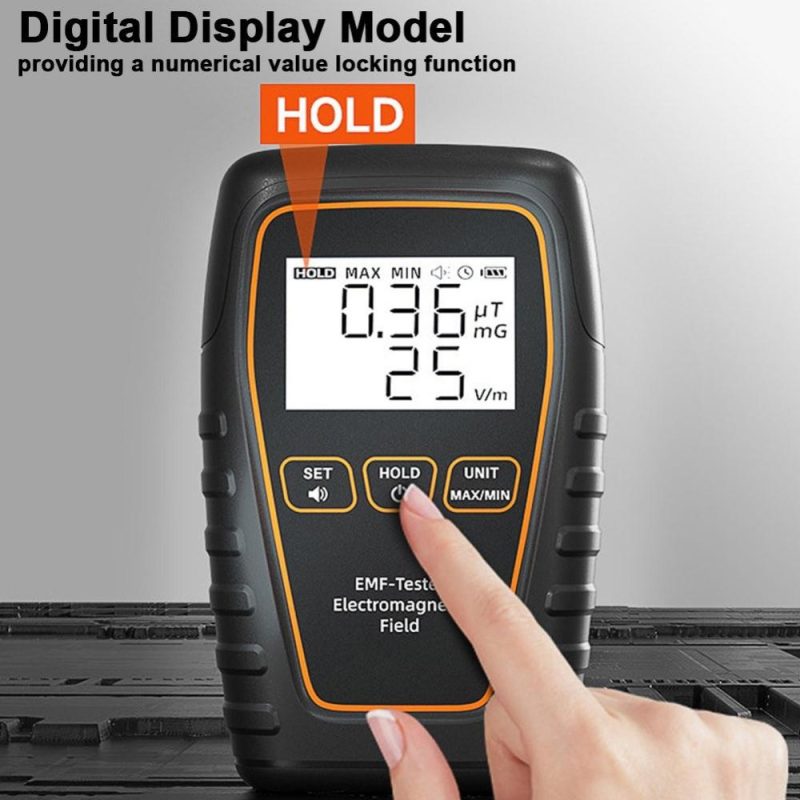 Handheld EMF Tester Portable Electromagnetic Radiation Detector Electromagnetic Radiation Intensity Measurement Instrument with Beep Alarm and Low Battery Indication Functions  |   Other Instruments Measurement & Analysis Instruments Other Instruments