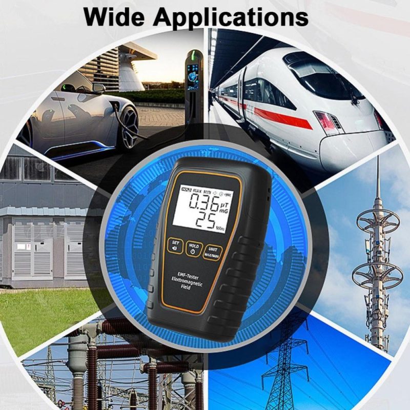 Handheld EMF Tester Portable Electromagnetic Radiation Detector Electromagnetic Radiation Intensity Measurement Instrument with Beep Alarm and Low Battery Indication Functions  |   Other Instruments Measurement & Analysis Instruments Other Instruments