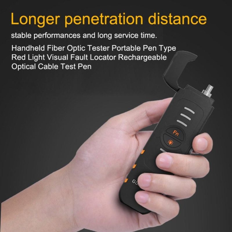 Handheld Fiber Optic Tester Portable Pen Type Red Light Visual Fault Locator Rechargeable Optical Cable Test Pen B3S15 15mW  |   Digital Multimeters & Oscilloscopes Digital Multimeters & Oscilloscopes Digital Multimeters & Oscilloscopes