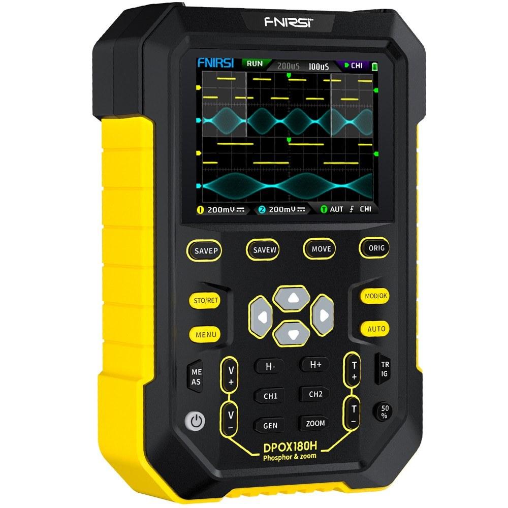 Handheld Fluorescent Digital Oscilloscope Dual-channel 2in1 Oscilloscope 20M Signal Generator 2.8inch IPS Screen with Grayscale Color Temperature FFT Simple Spectrum Display Function  |   Digital Multimeters & Oscilloscopes Digital Multimeters & Oscilloscopes Blue/Yellow