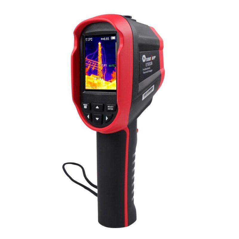 Handheld Infrared Sensors Portable Thermal Imager 2.8inch 240*320 TFT Display 640*480 Visible Light Resolution Clear Definition Imaging Camera -20℃ to 550℃ Temperature Measurement Instrument  |   Infrared Thermometer Infrared Thermometer Black + Red