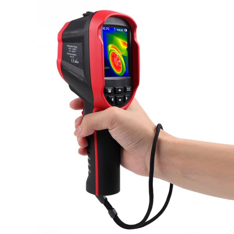 Handheld Infrared Sensors Portable Thermal Imager 2.8inch 240*320 TFT Display 640*480 Visible Light Resolution Clear Definition Imaging Camera -20℃ to 550℃ Temperature Measurement Instrument  |   Infrared Thermometer Infrared Thermometer Black + Red