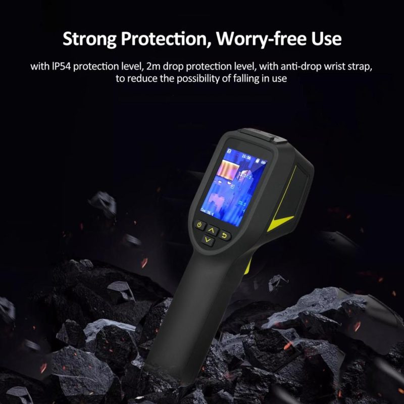 Handheld Infrared Thermometer 192*144 IR Resolution Infrared Thermal Imager ‑20 to 350℃ Temperature Range with 4 Palettes 2.4 Inch LCD Display Screen 8GB Memory Card  |   Infrared Thermometer Infrared Thermometer Black