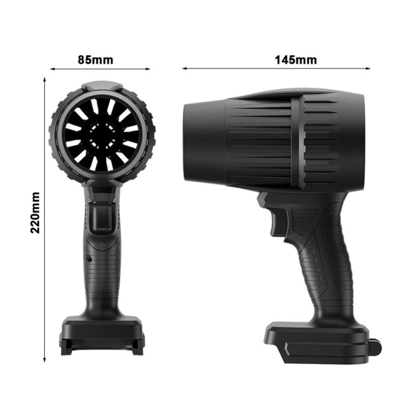 Handheld Jet Fan 500g High Thrust Lithium Violent Fan Ducted Turbofan High Power Duct Fan Portable Dust Blower Keyboard Cleaning Tool Compatible with Makita Battery  |   Electrical Equipment & Supplies Electrical Equipment & Supplies Black