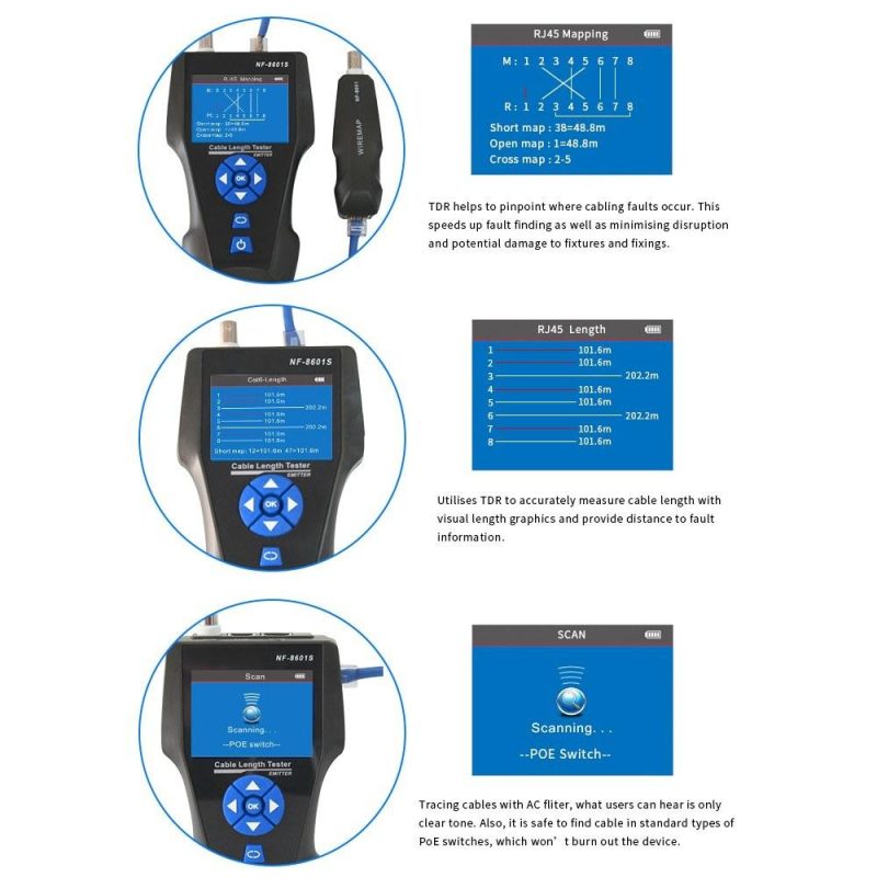 Handheld Line Finder Cable Detector Telephone Wire Tracker  |   Other Instruments Measurement & Analysis Instruments Blue