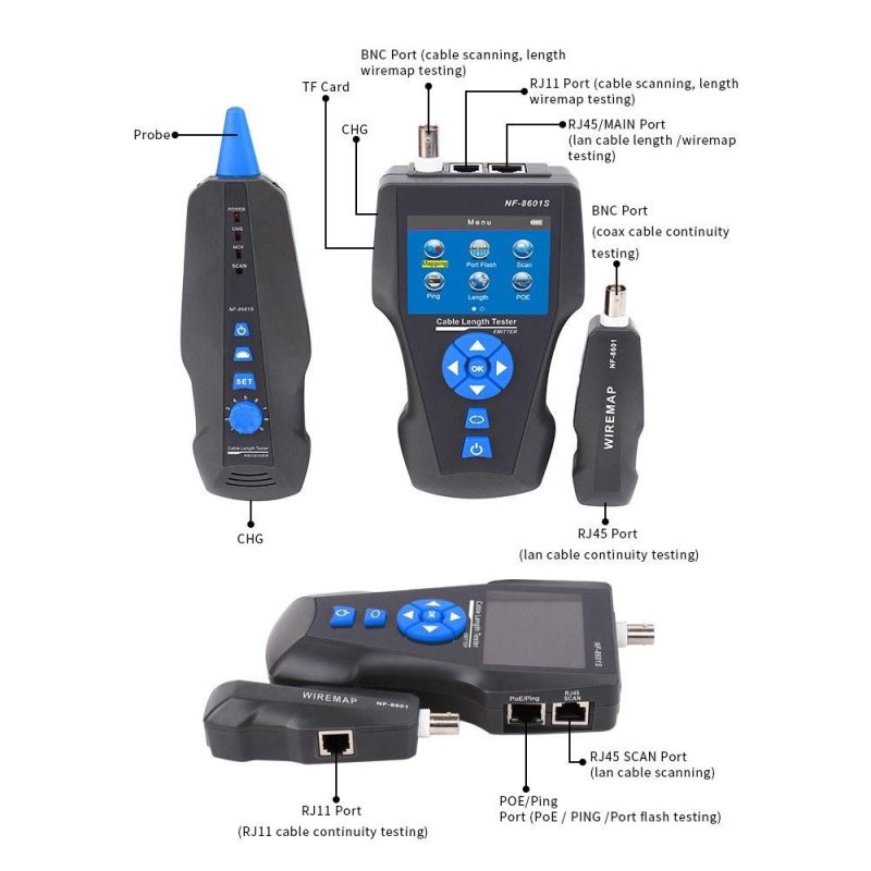 Handheld Line Finder Cable Detector Telephone Wire Tracker  |   Other Instruments Measurement & Analysis Instruments Blue