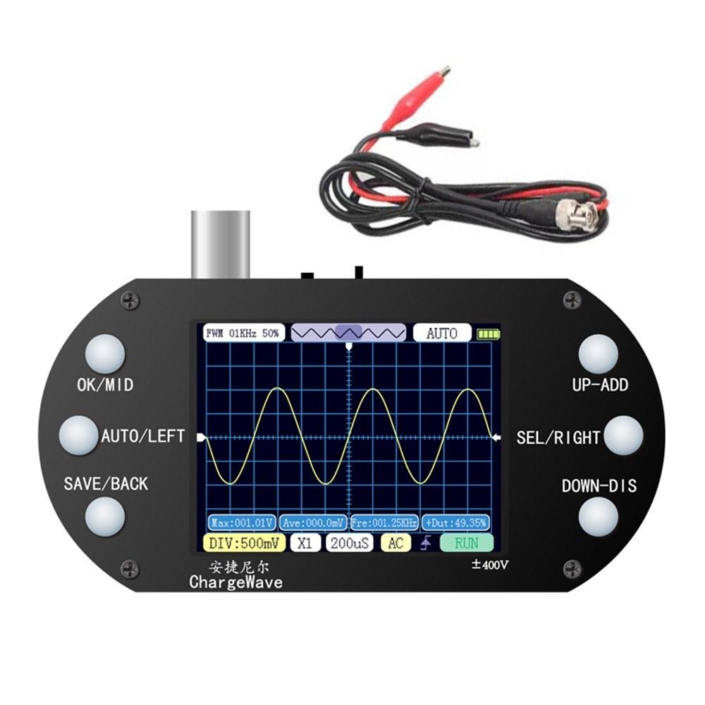 Handheld Oscilloscope 320*240 Resolution 2.4inch TFT Display 2.5MHz Sample Rate 500KHz Bandwidth Oscillometer  |   Digital Multimeters & Oscilloscopes Digital Multimeters & Oscilloscopes Digital Multimeters & Oscilloscopes