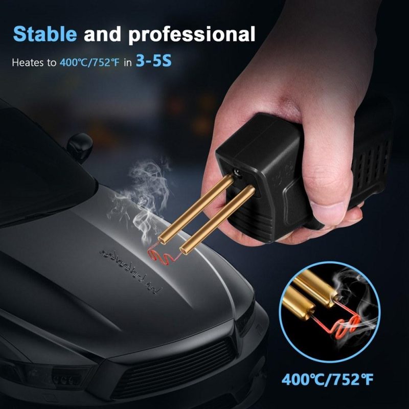 Handheld Plastics Welding Machine Portable Car Panel Crack Repairs Kit Thermal Cutting Hot Stapler Plastics Repairing Tool Set with 400PCS Stapling Nails  |   Electrical Equipment & Supplies Electrical Equipment & Supplies Black/Cyan/Red