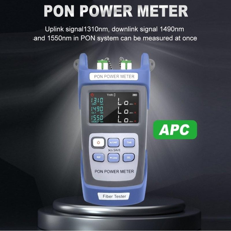 Handheld PON Power Meter Optical Fiber Tester Network Ten Data Storage 1310nm 1490nm 1550nm Video FTTX ONT OLT Signals Measurement Device  |   Other Instruments Measurement & Analysis Instruments Other Instruments