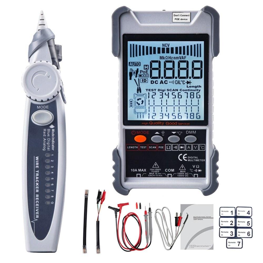 Handheld Portable 2in1 Network Cable Tester Multimeter LCD Display with Backlight Analogs  |   Digital Multimeters & Oscilloscopes Digital Multimeters & Oscilloscopes Digital Multimeters & Oscilloscopes