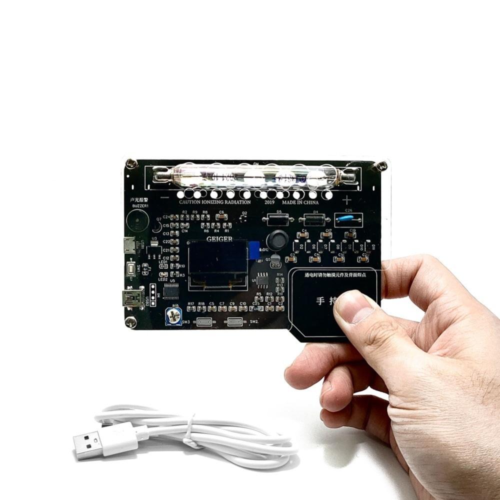 Handheld Portable Simple Assembled DIY Geiger Counter Kit Module Nuclear Radiation Detector X-rays γ-rays β-rays Iodine 131 Detecting with OLED Display Screen  |   Other Instruments Measurement & Analysis Instruments Other Instruments