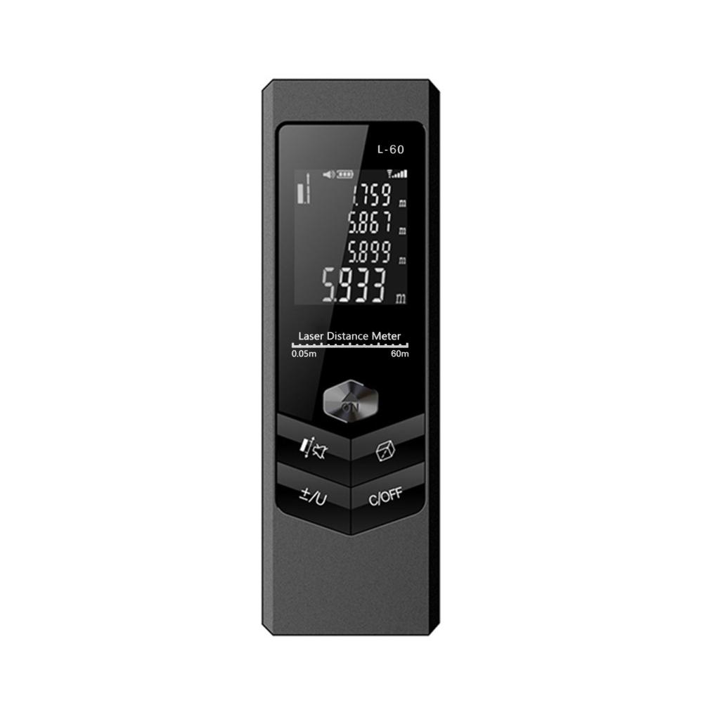 Handheld Rangefinder Digital Mini Distance Measuring Meter Laser Distance Meter Portable Electronic Angle Horizontal Space Measurement Device for Area Volume Distances  |   Laser Rangefinders Laser Rangefinders Black