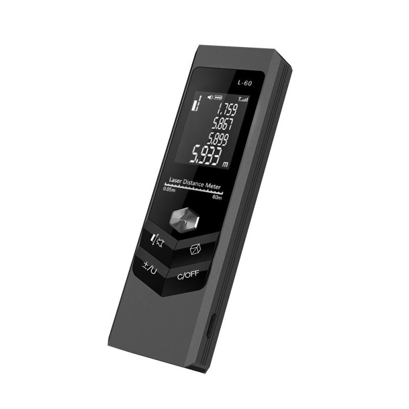 Handheld Rangefinder Digital Mini Distance Measuring Meter Laser Distance Meter Portable Electronic Angle Horizontal Space Measurement Device for Area Volume Distances  |   Laser Rangefinders Laser Rangefinders Black