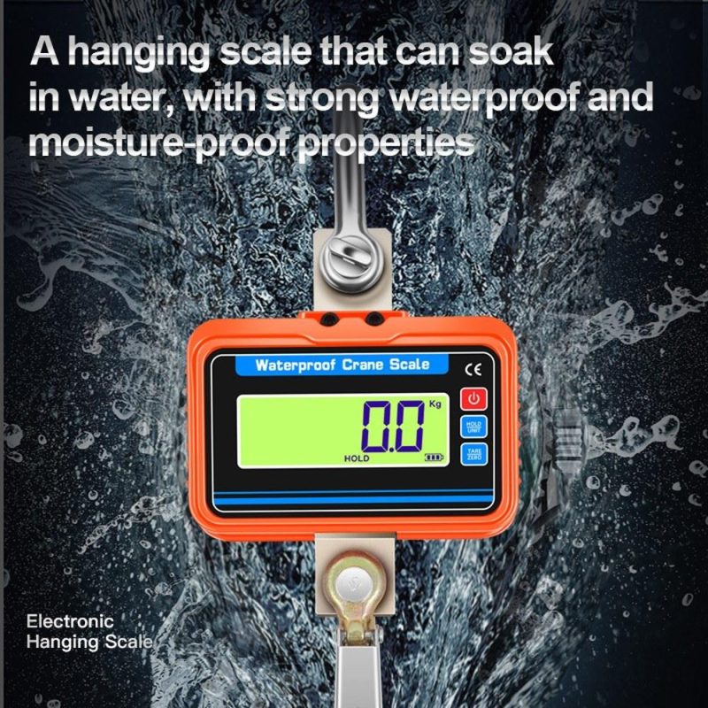 Heavy Duty Electronic Luggage Scale Multifunctional Digital Scales Digital Display High Accurate Weighing Tool Hook Hung Scale Waterproof Crane Scale with Remote Controller  |   Digital Scales Measurement & Analysis Instruments Digital Scales