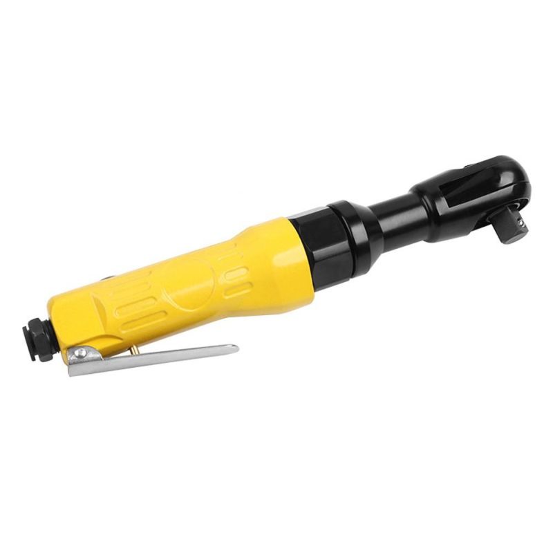 Heavy Right Angle Pneumatic Ratchet Wrench SquareDrive Shaft Pneumatic Wrench Professional Auto Repairing Tools  |   Wrenches Professional Tools Black+Yellow