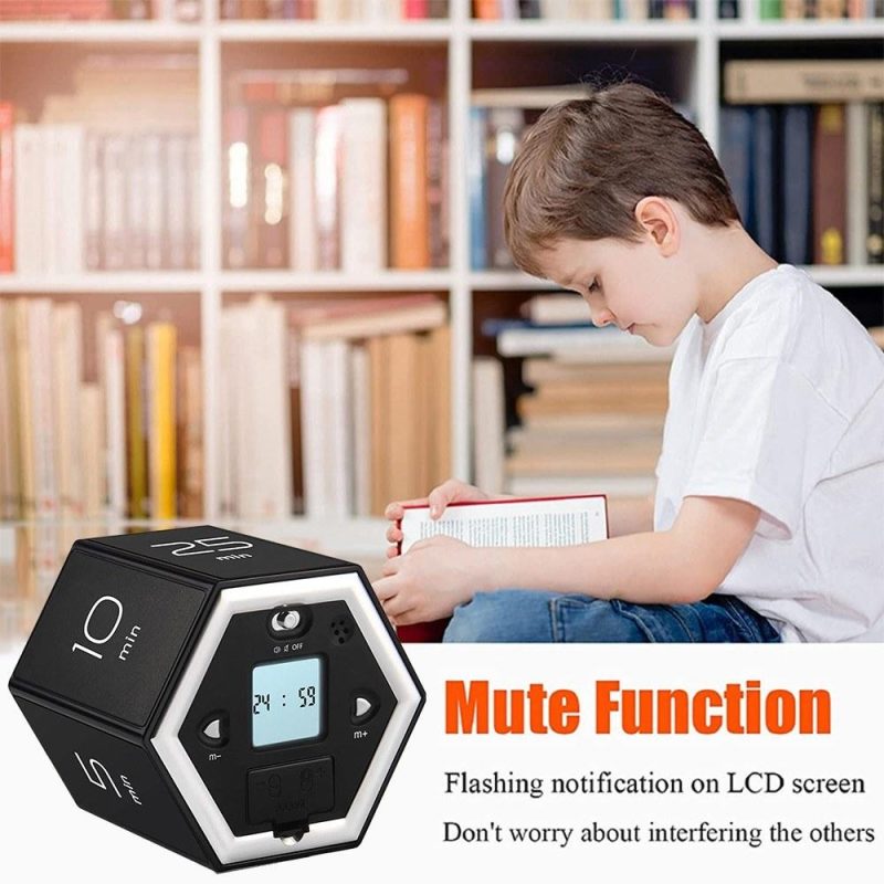 Hexagon Digital Clock Timer Magnetic Cubes Timer Kitchen Hexagon Flip Timer for Studying Cooking Exercising Easy To Use Magnetic Flip Focus-timer  |   Other Instruments Measurement & Analysis Instruments Other Instruments