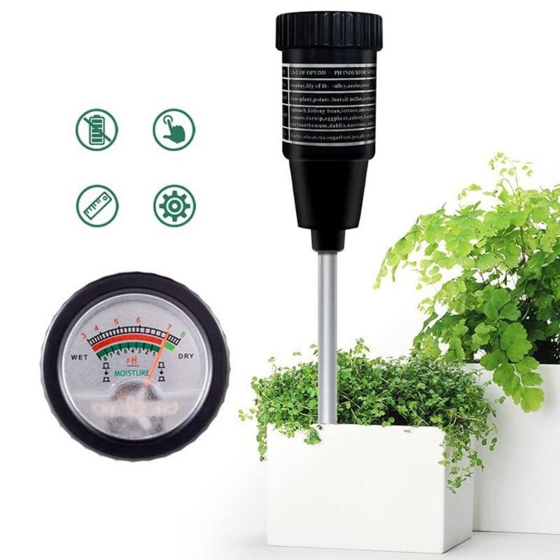 High Accurancy Soil Moisture Meter Soil PH Tester Portable Garden Agricultural Planting Soil Detector Soil Moisture Test Tool Handheld Soil PH Detect Device  |   Soil analysis equipment Measurement & Analysis Instruments Black