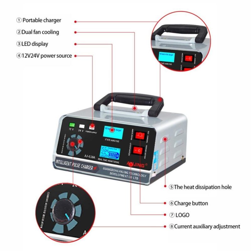 High Power Car Battery Recharger Machine Automatic Intelligent Repairing Type Battery Charge Tool  |   Others Hardware & Gadgets Others