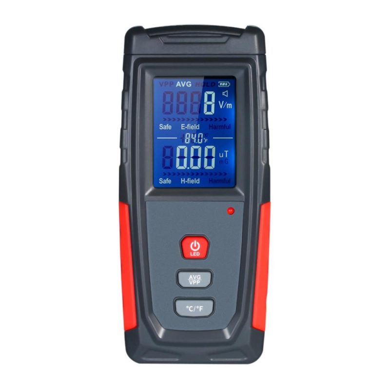 High Precision Handheld Mini Digital LCD EMF Tester Electromagnetic Field Radiation Detector Meter Dosimeter Tester Counter  |   Other Instruments Measurement & Analysis Instruments Black And Red