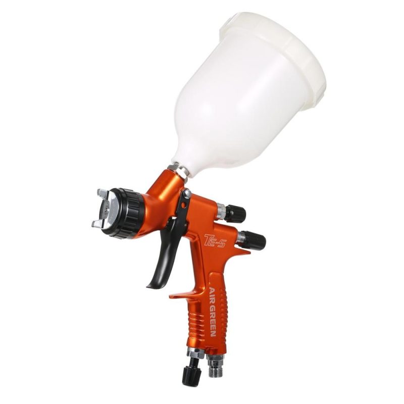 High Volume Low Pressure  Gravity Feed Sprayer 1.3mm Nozzle Highly Atomized Paint Spray Tool Mini Air Paint Sprayer with 600ml Cup for Car Furniture Body Repair Painting Orange  |   Power Tool Parts Power & Electrical Tools Multicolor