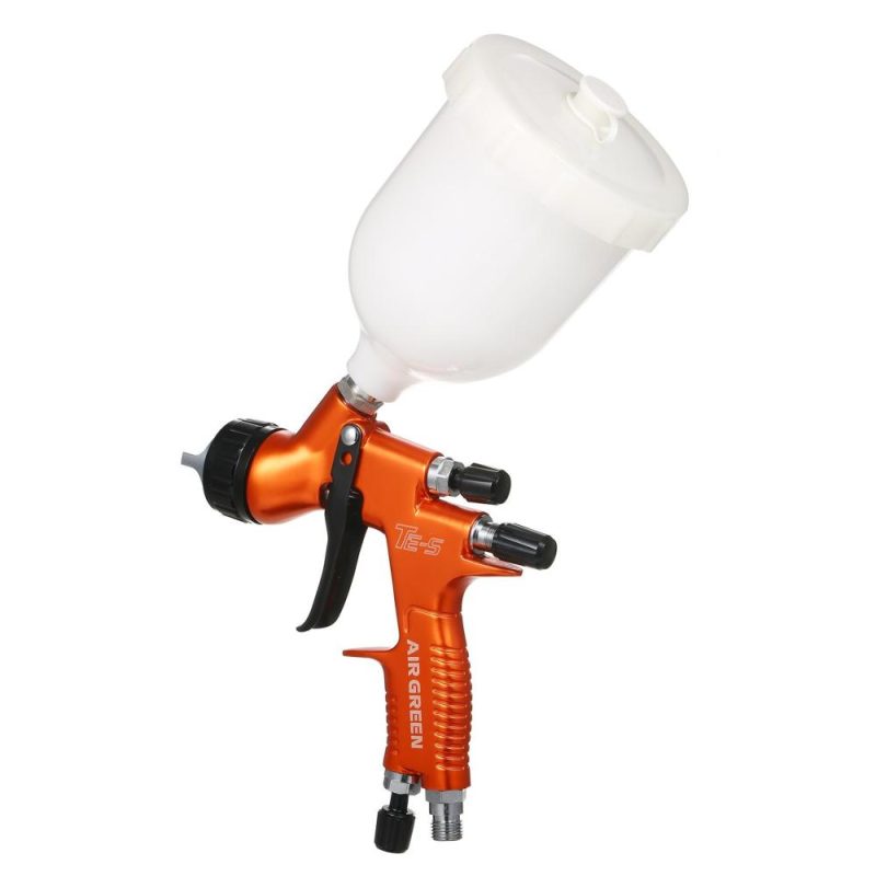 High Volume Low Pressure  Gravity Feed Sprayer 1.3mm Nozzle Highly Atomized Paint Spray Tool Mini Air Paint Sprayer with 600ml Cup for Car Furniture Body Repair Painting Orange  |   Power Tool Parts Power & Electrical Tools Multicolor