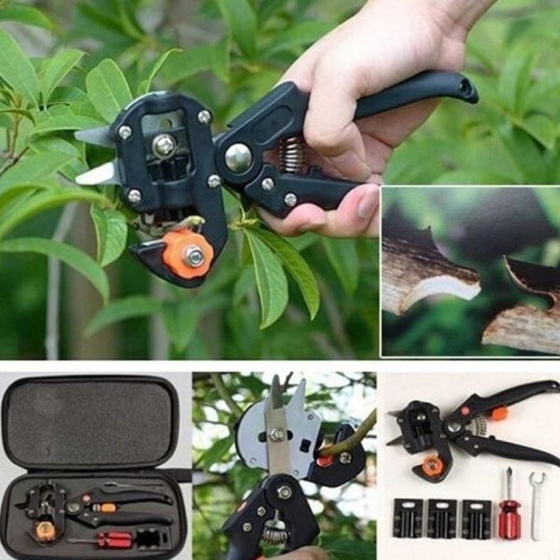 Household Garden Grafting Tool Set Fruit Tree Professional Pruning Shears Cutting Tools Kit  |   Others Hardware & Gadgets Black