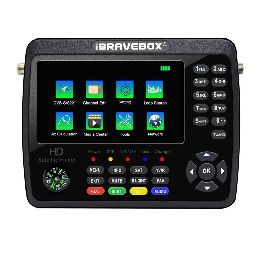 iBRAVEBOX  V10 Finder Max+ HD Satellite TV Signal Finder DVB-S/S2/S2X Digital Handheld Signal Meter Satellite Finder H.265 4.3Inch LCD for Adjusting Sat Dish  |   Other Instruments Measurement & Analysis Instruments Other Instruments