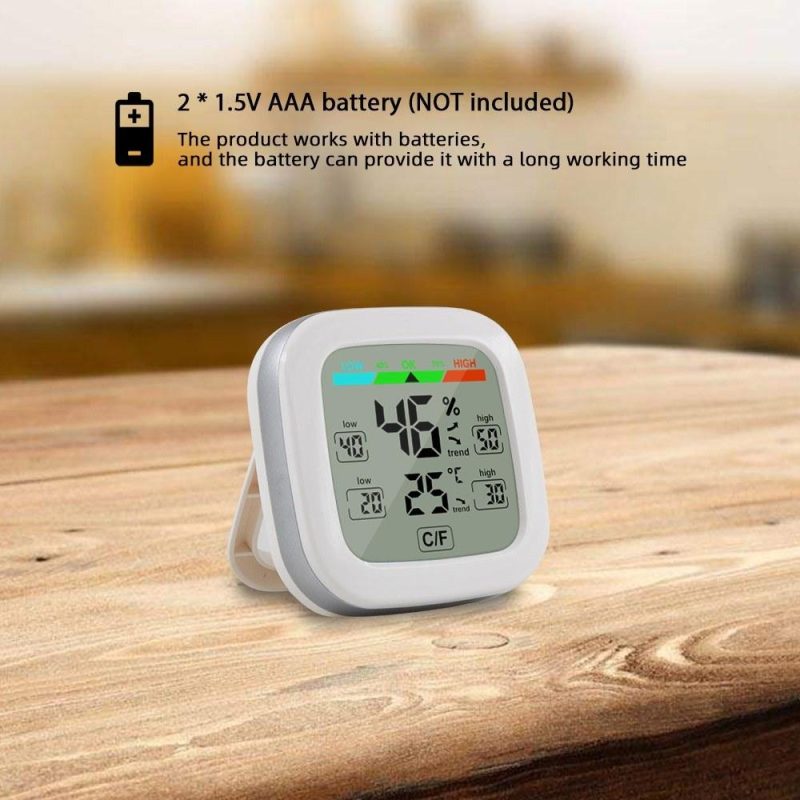 Indoor Electronic Hygrometer & Thermometer Digital Temperature Humidity Meter Wireless Sensor Temp. & Humidity Monitor with Trend Backlight  |   Temperature & Humidity Measurements Measurement & Analysis Instruments Temperature & Humidity Measurements