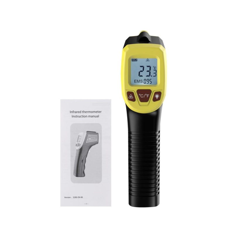 Infrared Thermometer, Non-Contact Digital Laser Temperature Gun -58°F to 1112°F (-50°C to 600°C) with LCD Display  |   Others Others Black