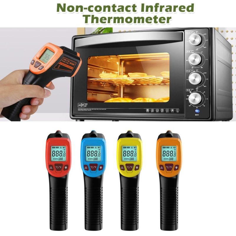 Infrared Thermometer, Non-Contact Digital Laser Temperature Gun -58°F to 1112°F (-50°C to 600°C) with LCD Display  |   Others Others Black