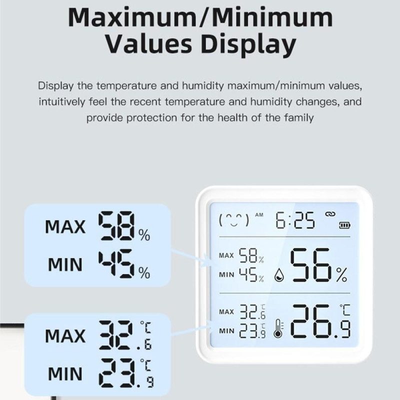 Intelligent BT Wireless Temperature and Humidity Sensor Intelligent Linkage Detector Wireless Temperature and Humidity Meter Sensor  |   Temperature & Humidity Measurements Measurement & Analysis Instruments Temperature & Humidity Measurements