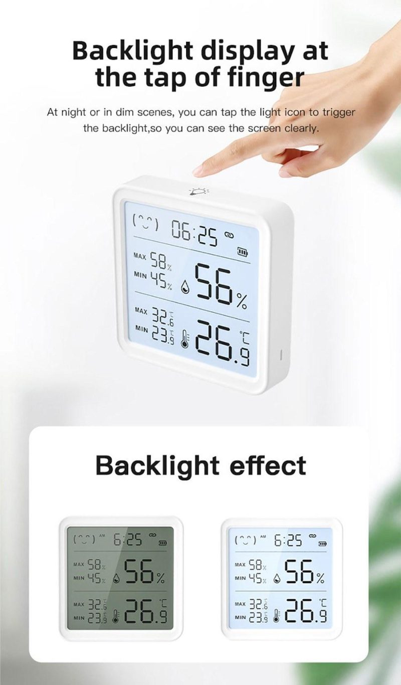 Intelligent BT Wireless Temperature and Humidity Sensor Intelligent Linkage Detector Wireless Temperature and Humidity Meter Sensor  |   Temperature & Humidity Measurements Measurement & Analysis Instruments Temperature & Humidity Measurements