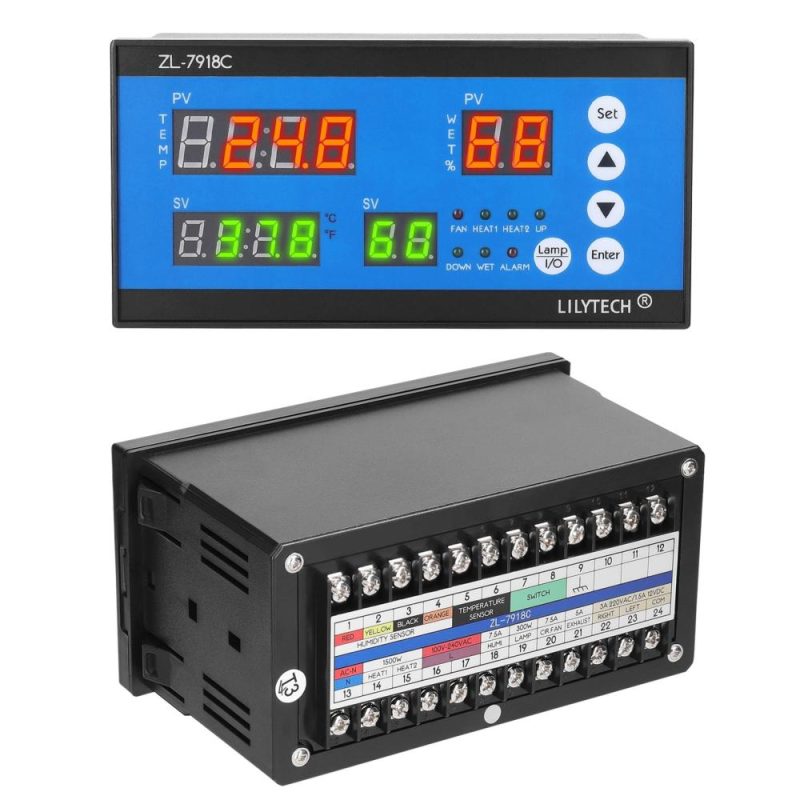 Intelligent Eggs Incubator Controller Multifunctional Automatic Incubator Eggs Hatcher Control System Incubation Temperature and Humidity Controlling Device  |   Temperature & Humidity Measurements Measurement & Analysis Instruments Temperature & Humidity Measurements