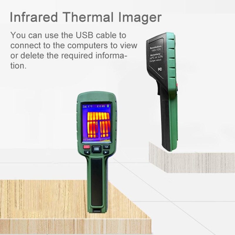 JD-108 160*120 Infrared Thermal Imager Portable Color Digital Display Heating Detector Handheld Temperature Imaging Camera  |   Infrared Thermometer Infrared Thermometer Green