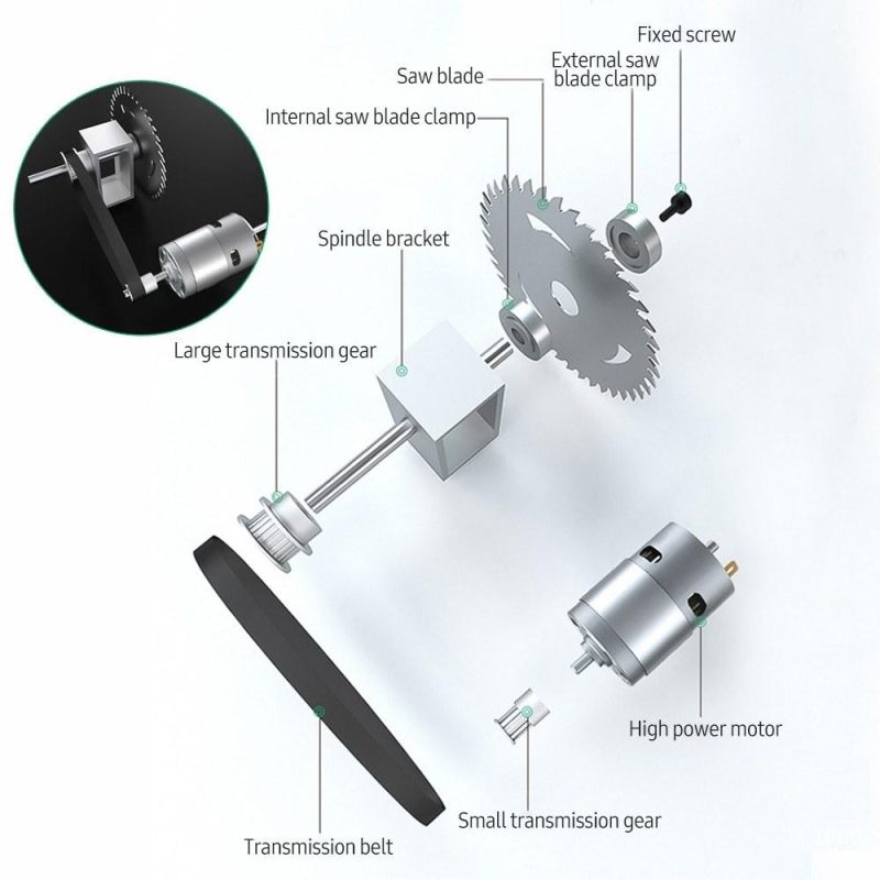 KKmoon 100W Multi-Functional Table Saw Mini Desktop Electric Saw Cutter (with blade flexible shaft and more accessories )  |   Electrical Equipment & Supplies Electrical Equipment & Supplies Electrical Equipment & Supplies