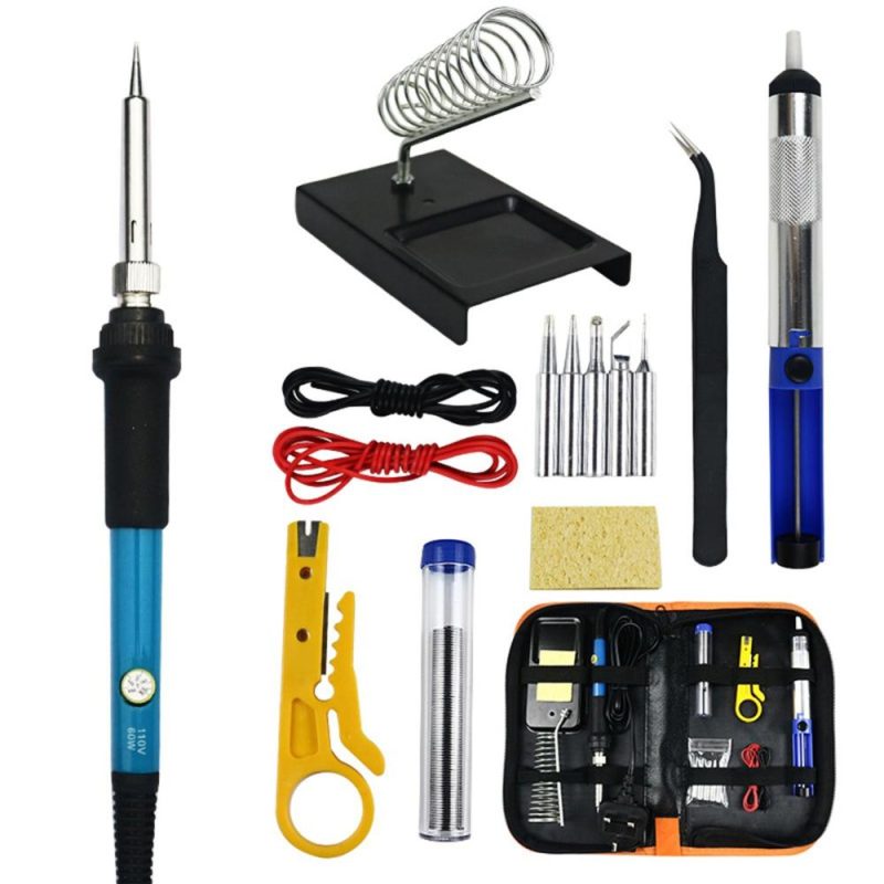 KKmoon 15 PCS Soldering Gun Kit with Storage Bag 60W Handheld Soldering Gun  |   Electrical Soldering Welding Tools Electrical Soldering Welding Tools Electrical Soldering Welding Tools