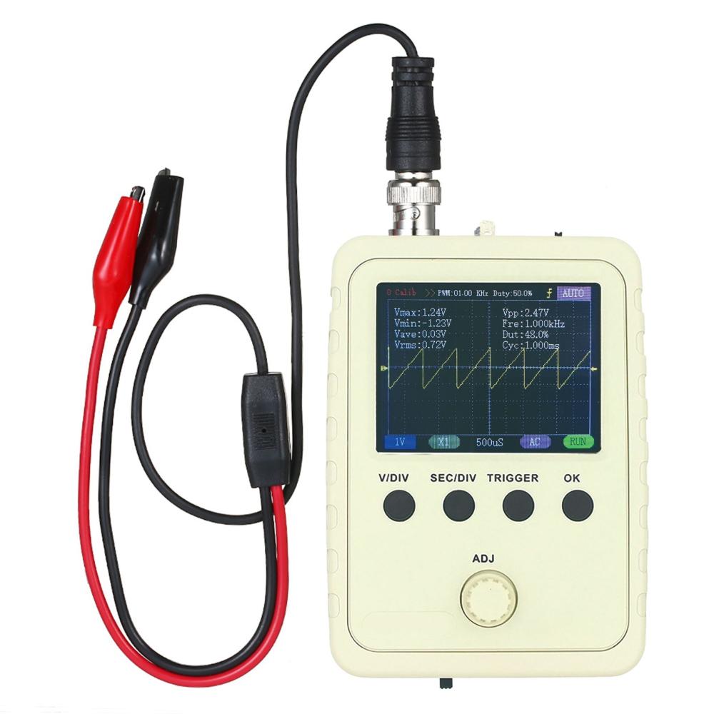 KKmoon 2.4″ TFT Digital Oscilloscope Kit with Power Supply and BNC-Clip Cable Probe  |   Digital Multimeters & Oscilloscopes Digital Multimeters & Oscilloscopes Digital Multimeters & Oscilloscopes