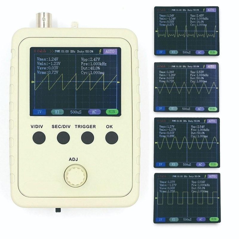 KKmoon 2.4″ TFT Digital Oscilloscope Kit with Power Supply and BNC-Clip Cable Probe  |   Digital Multimeters & Oscilloscopes Digital Multimeters & Oscilloscopes Digital Multimeters & Oscilloscopes